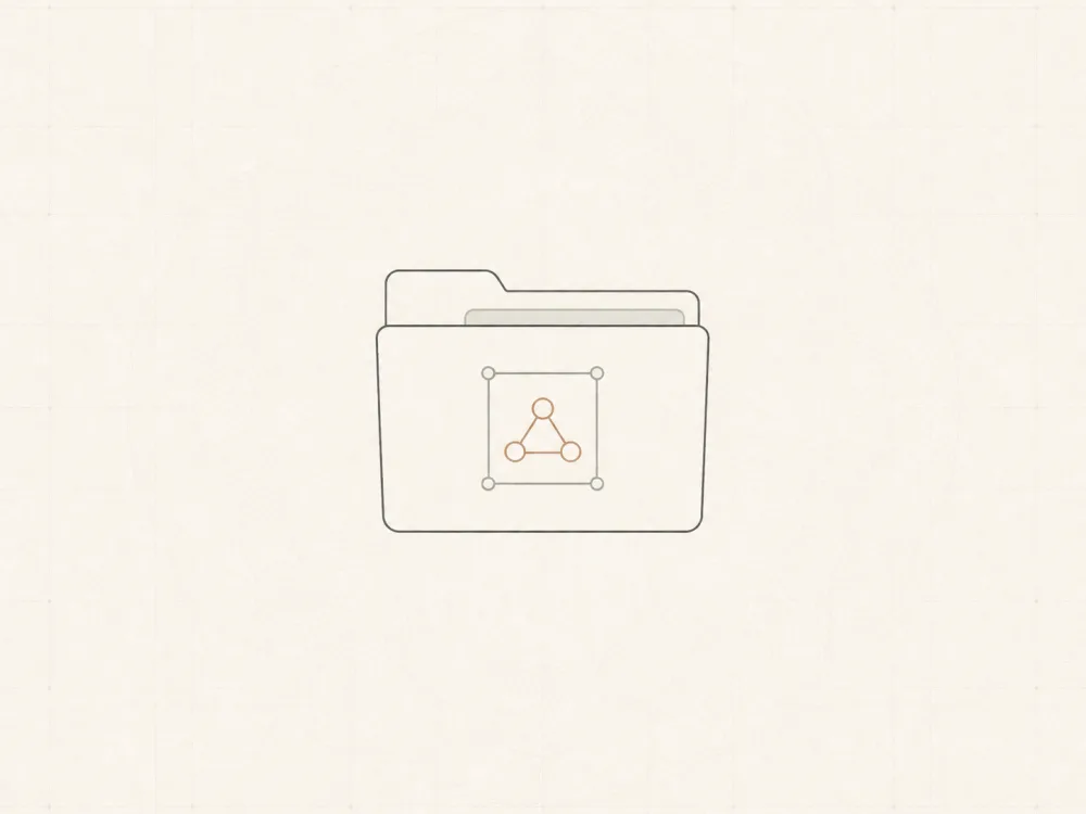 Generated image of a calm private AI workstation with controlled records and infrastructure